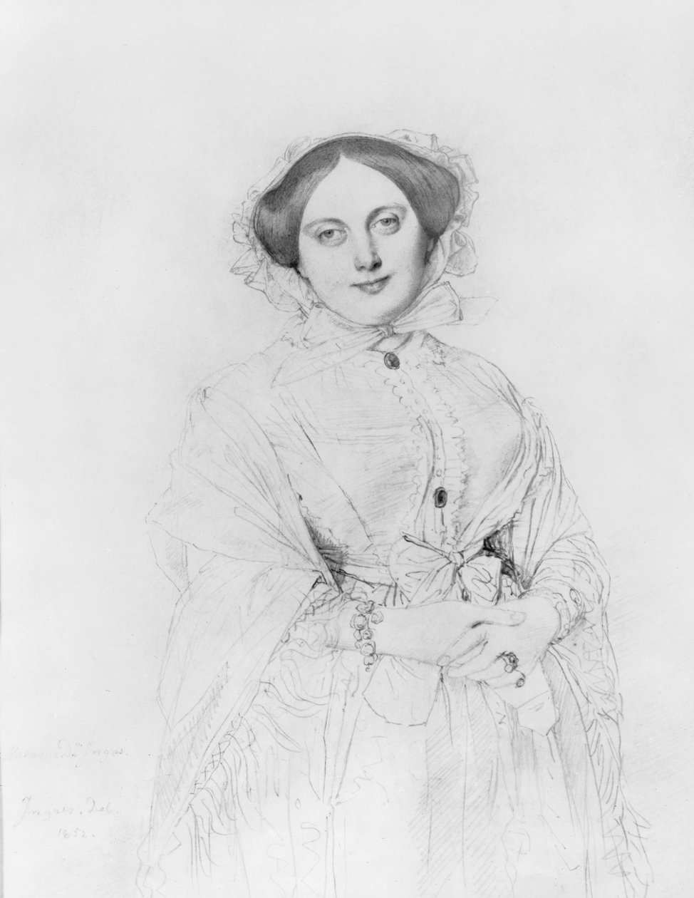 Portret Madame Ingres, 1852 autorstwa Jean Auguste Dominique Ingres