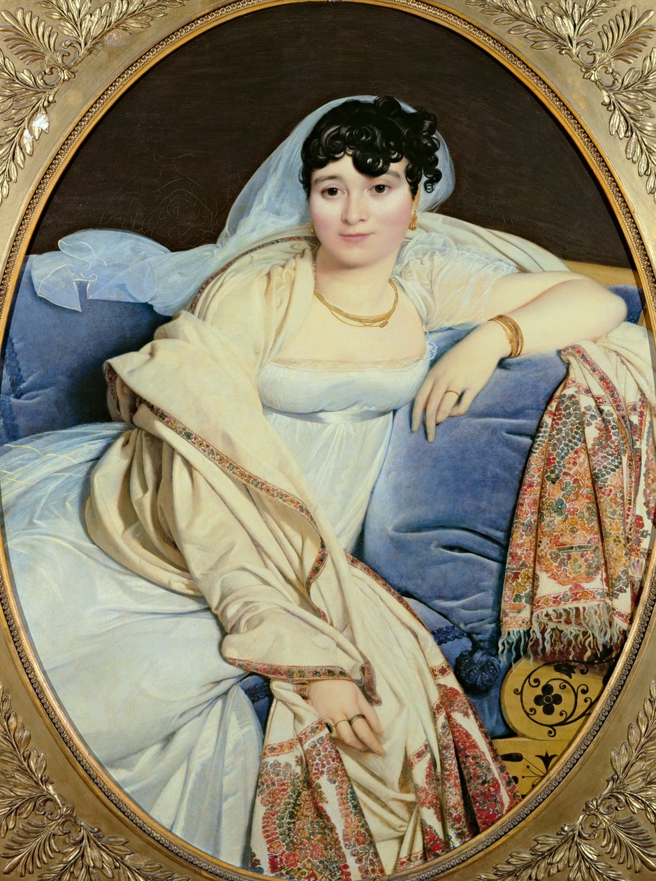 Portret Madame Riviere (177374-1848) z domu Marie Francoise Jacquette Bibiane Blot de Beauregard, 1805 autorstwa Jean Auguste Dominique Ingres