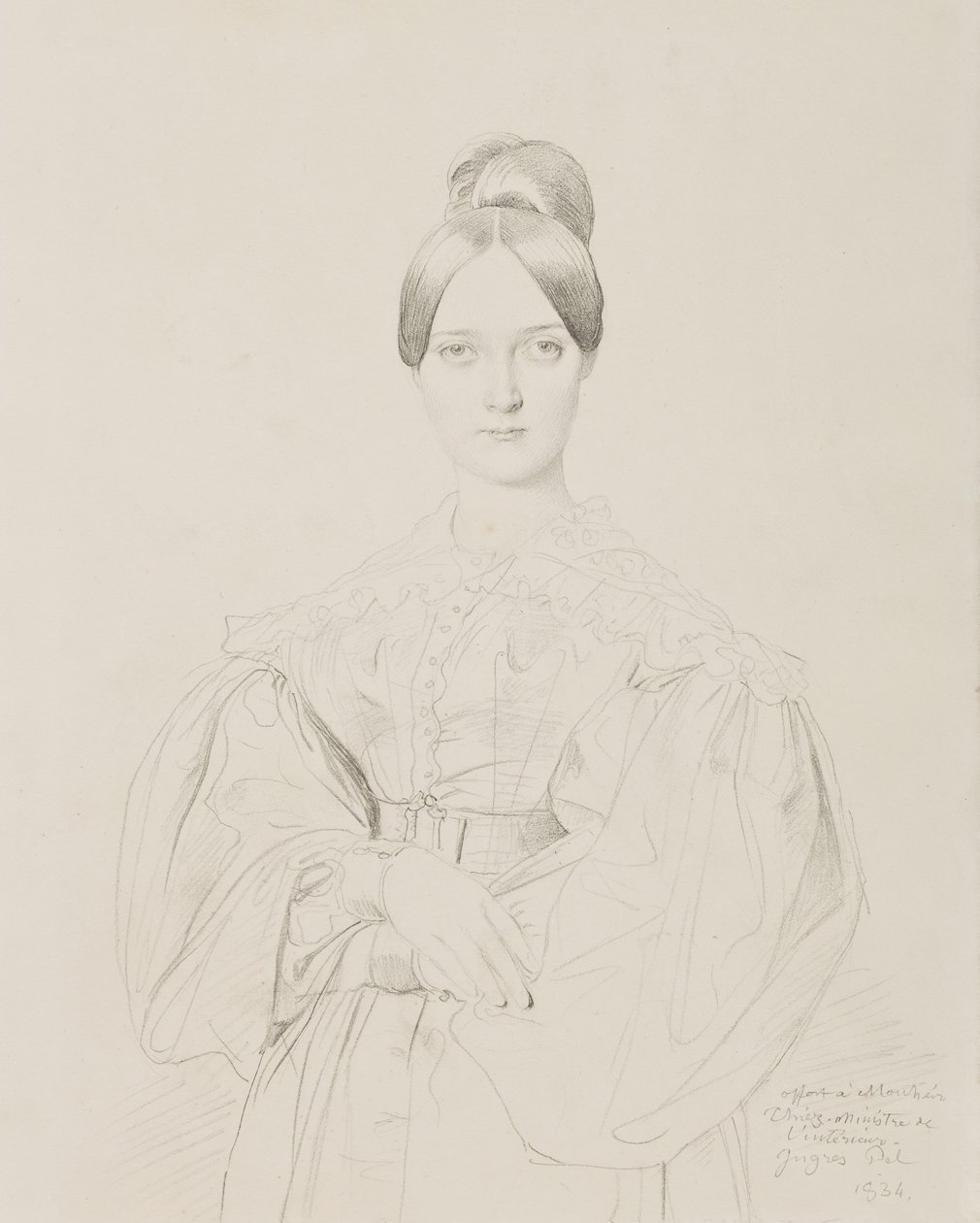 Portret Madame Thiers, 1834 autorstwa Jean Auguste Dominique Ingres