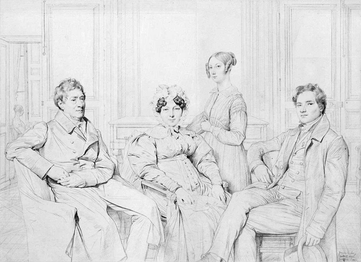 Rodzina Gatteaux autorstwa Jean Auguste Dominique Ingres