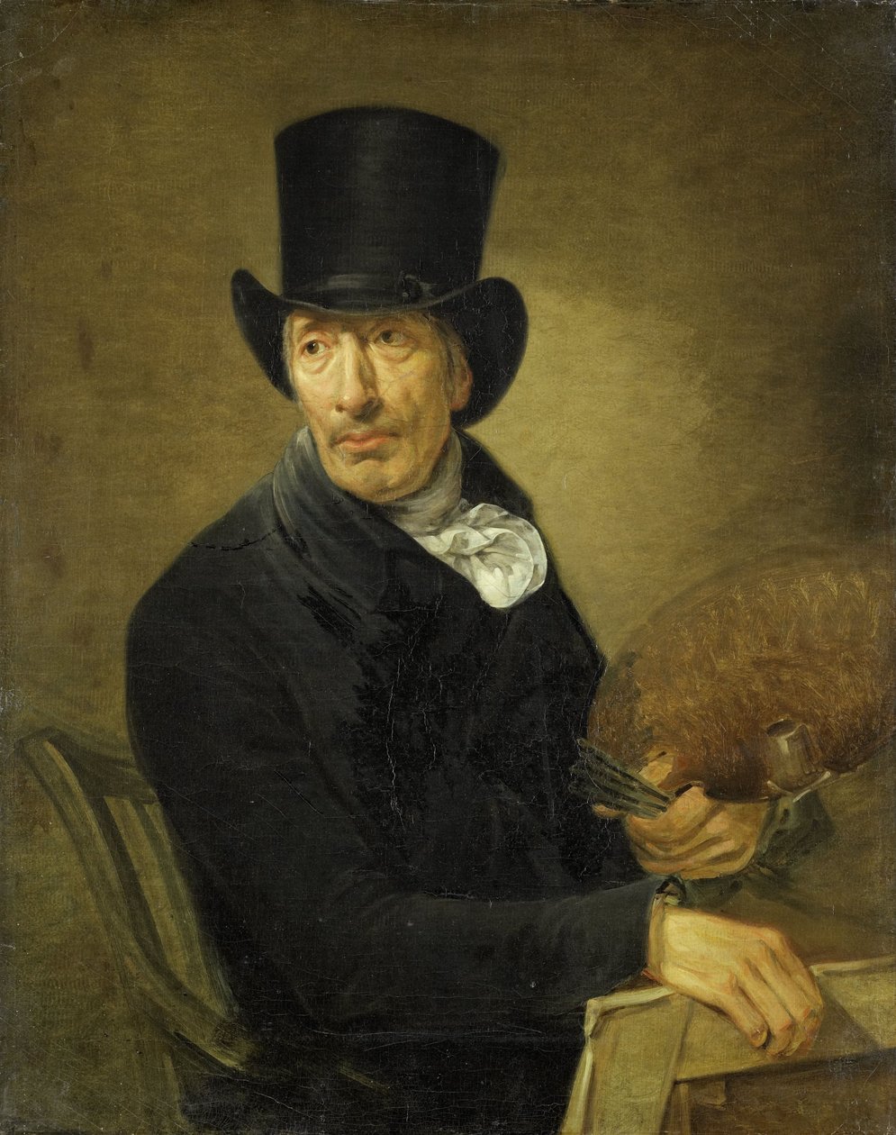 Portret malarza Pietera Barbiers autorstwa Jean Augustin Daiwaille