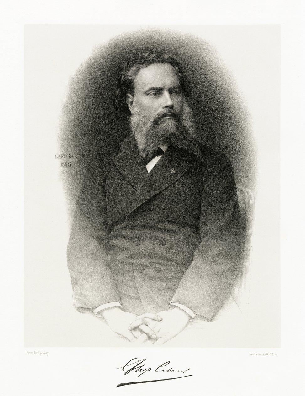 Aleksandre Cabanel, 1865-66 autorstwa Jean Baptiste Adolphe Lafosse