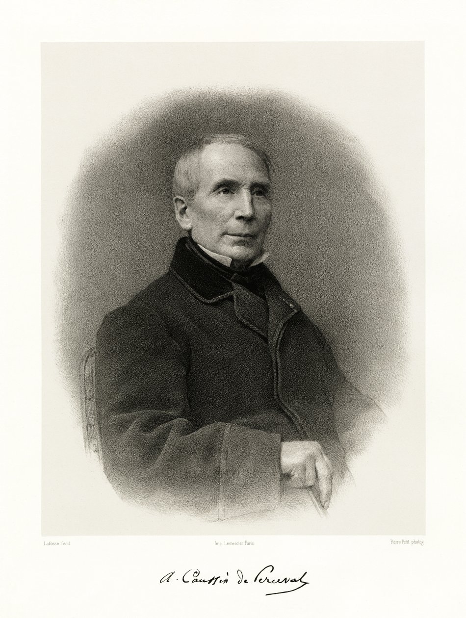 Armand Pierre Caussin de Perceval, 1865-66 autorstwa Jean Baptiste Adolphe Lafosse