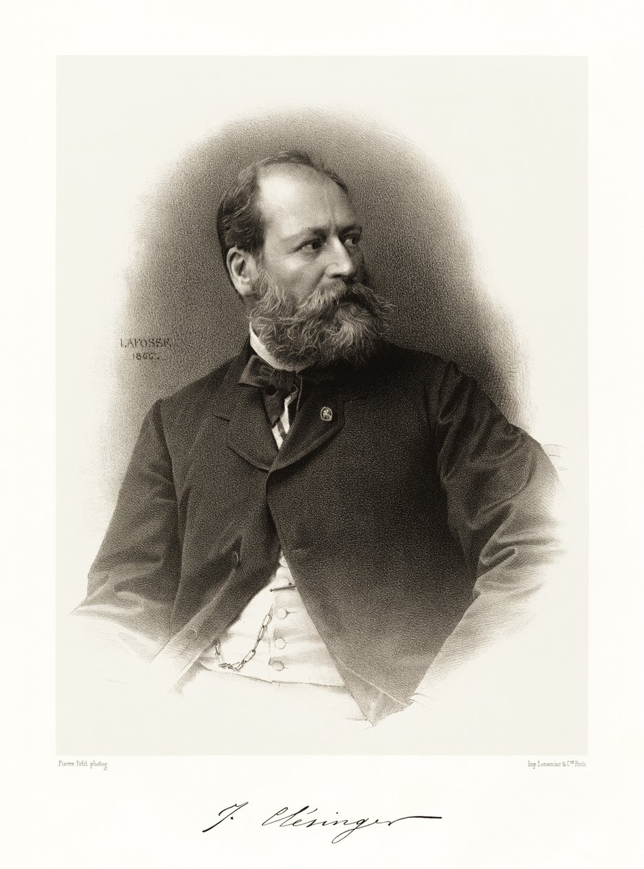 Auguste Clésinger, 1865-66 autorstwa Jean Baptiste Adolphe Lafosse
