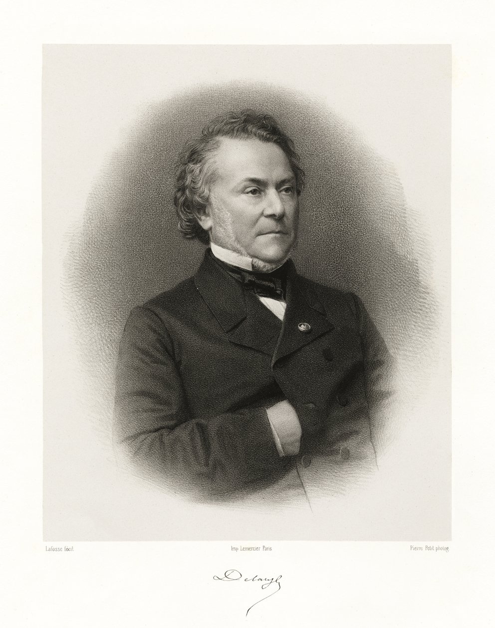 Claude Alphonse Delangle, 1865-66 autorstwa Jean Baptiste Adolphe Lafosse