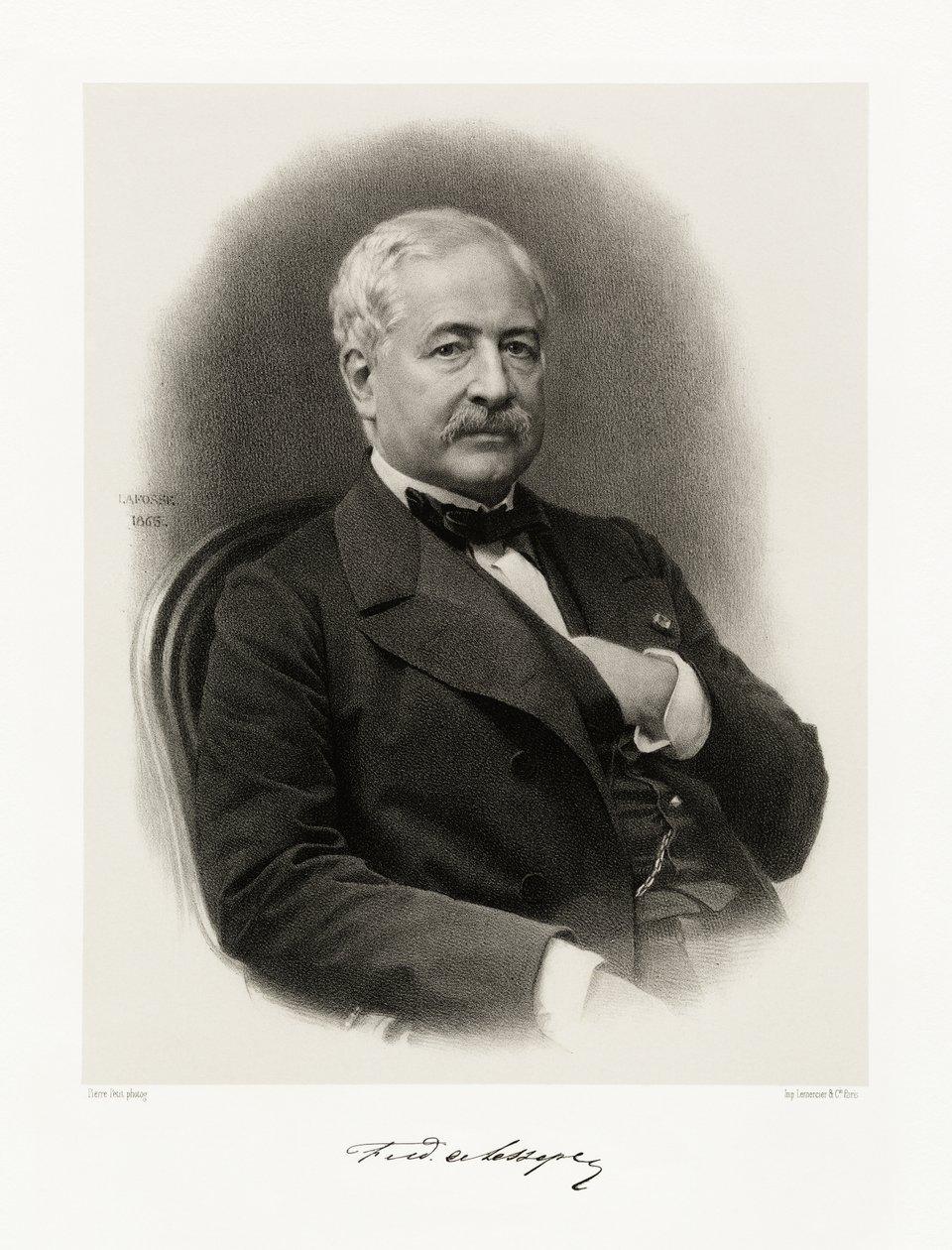 Ferdynand de Lesseps, 1865-66 autorstwa Jean Baptiste Adolphe Lafosse