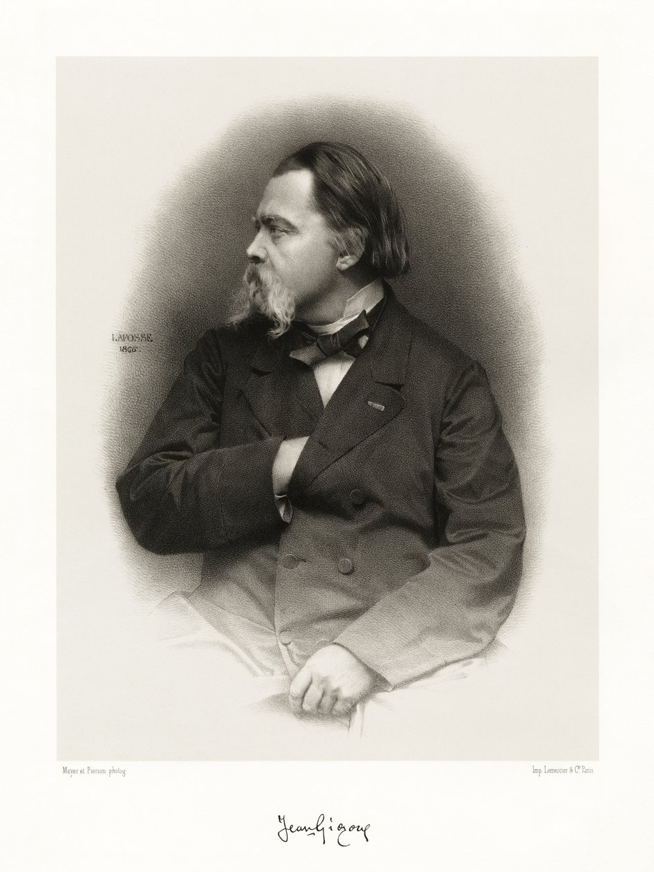 Jean Francois Gigoux autorstwa Jean Baptiste Adolphe Lafosse