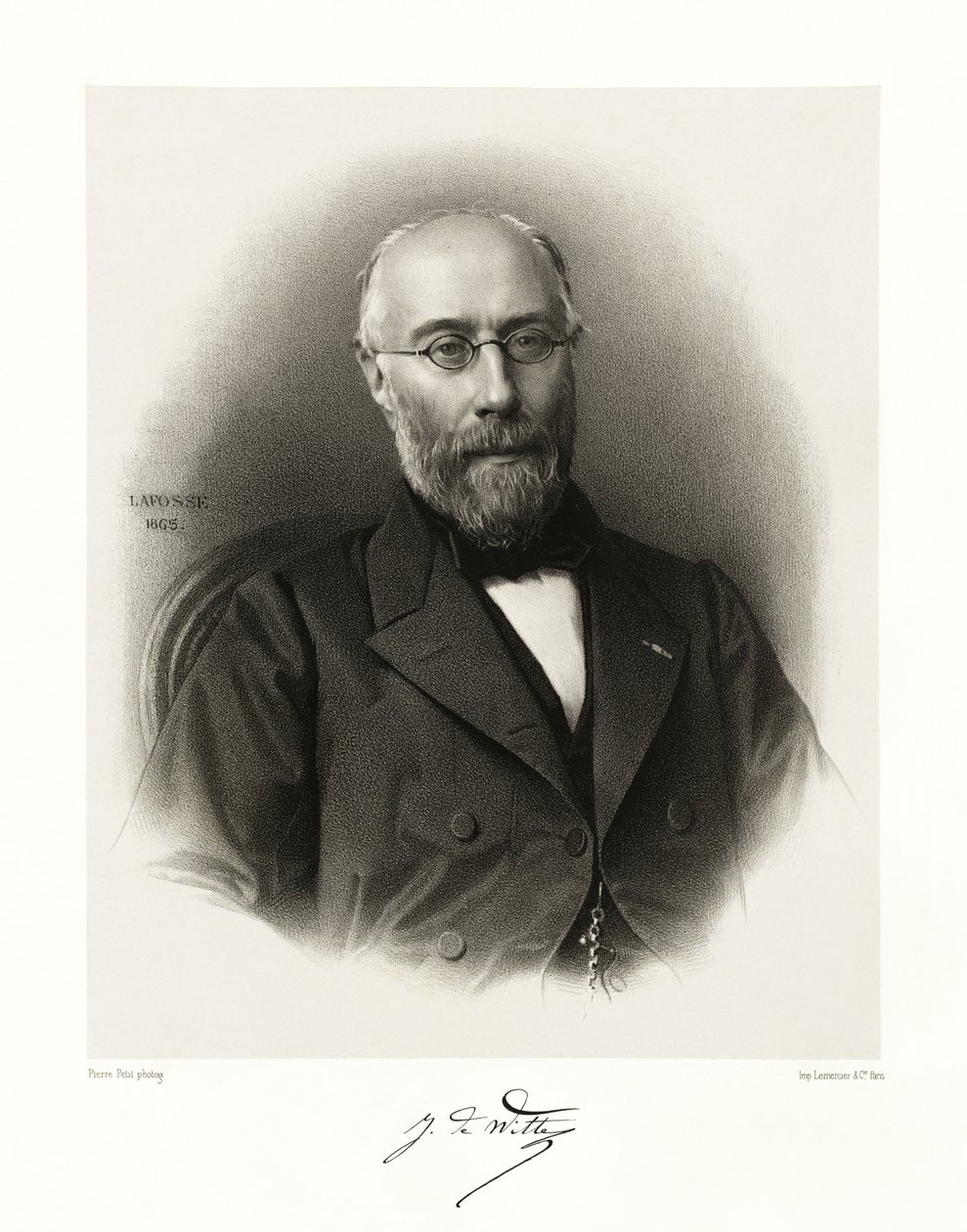 Jean Joseph Antoine Marie, Baron de Witte, 1865-66 autorstwa Jean Baptiste Adolphe Lafosse