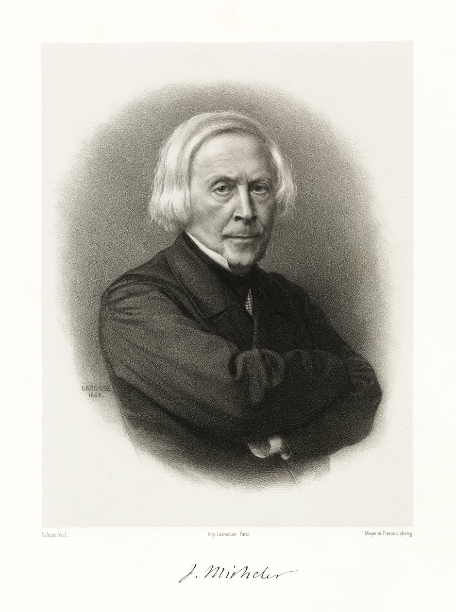 Jules Michelet, 1865-66 autorstwa Jean Baptiste Adolphe Lafosse