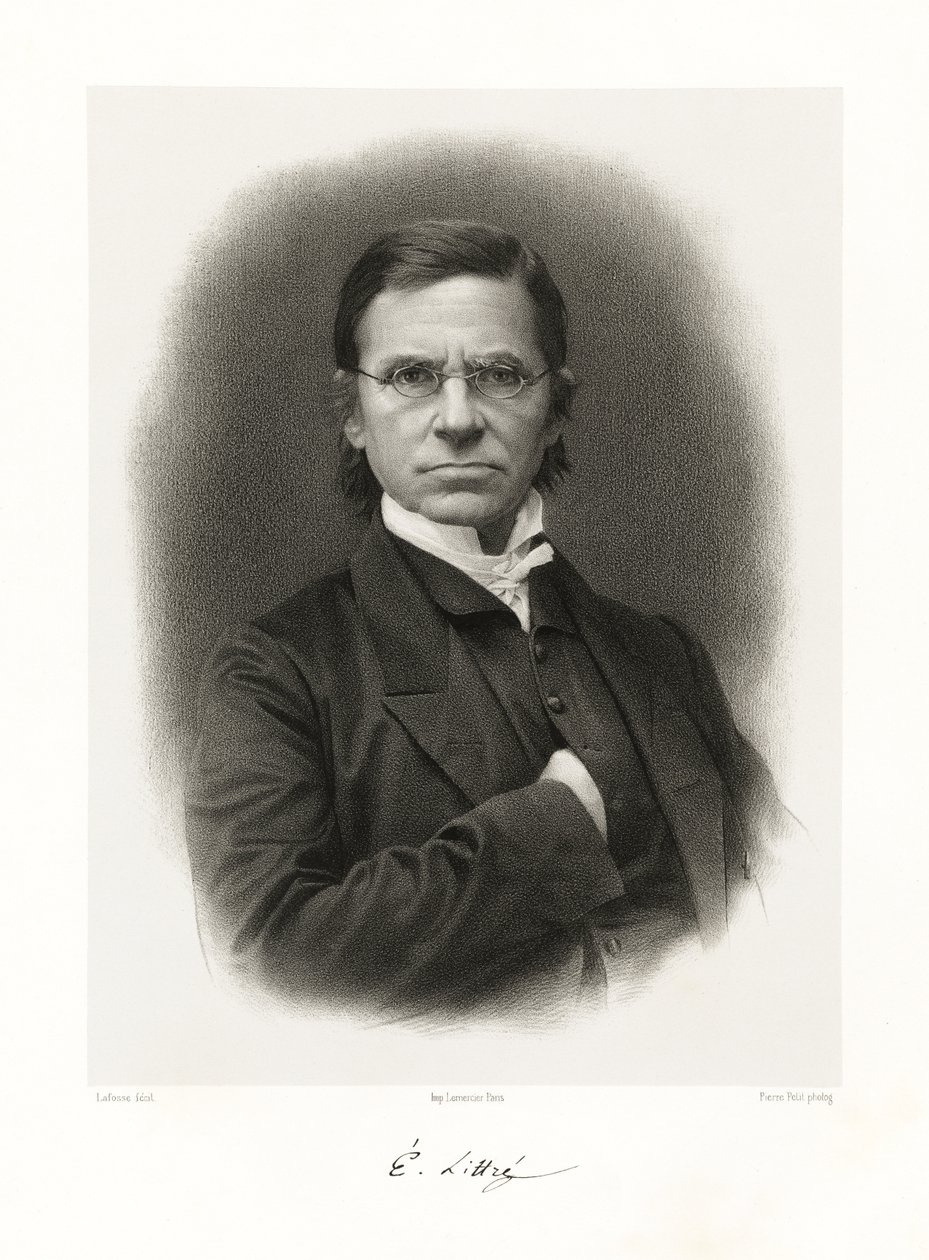 Maximilien Paul Émile Littré, 1865-66 autorstwa Jean Baptiste Adolphe Lafosse