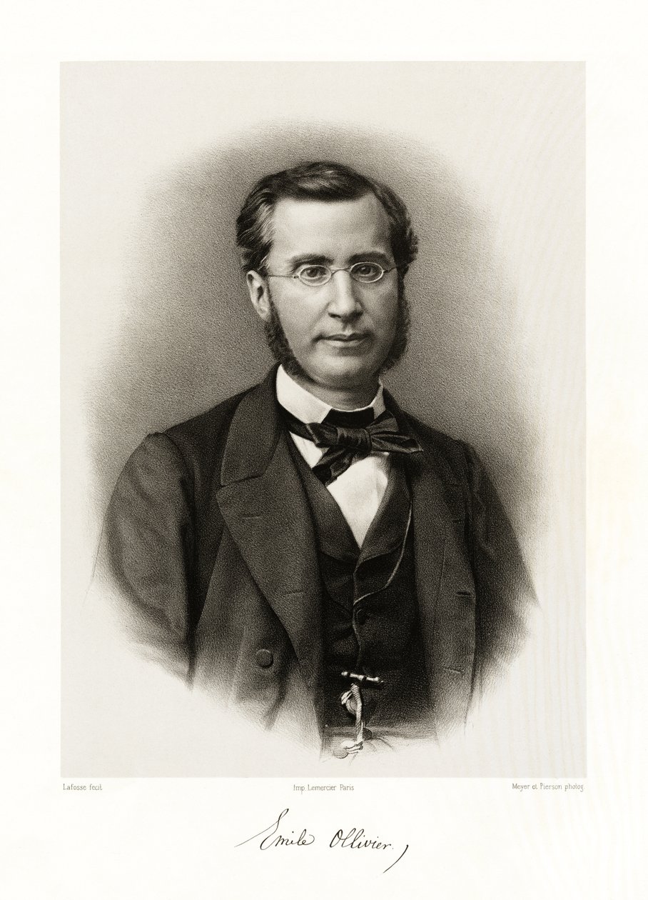 Emile Olivier Ollivier, 1865-66 autorstwa Jean Baptiste Adolphe Lafosse