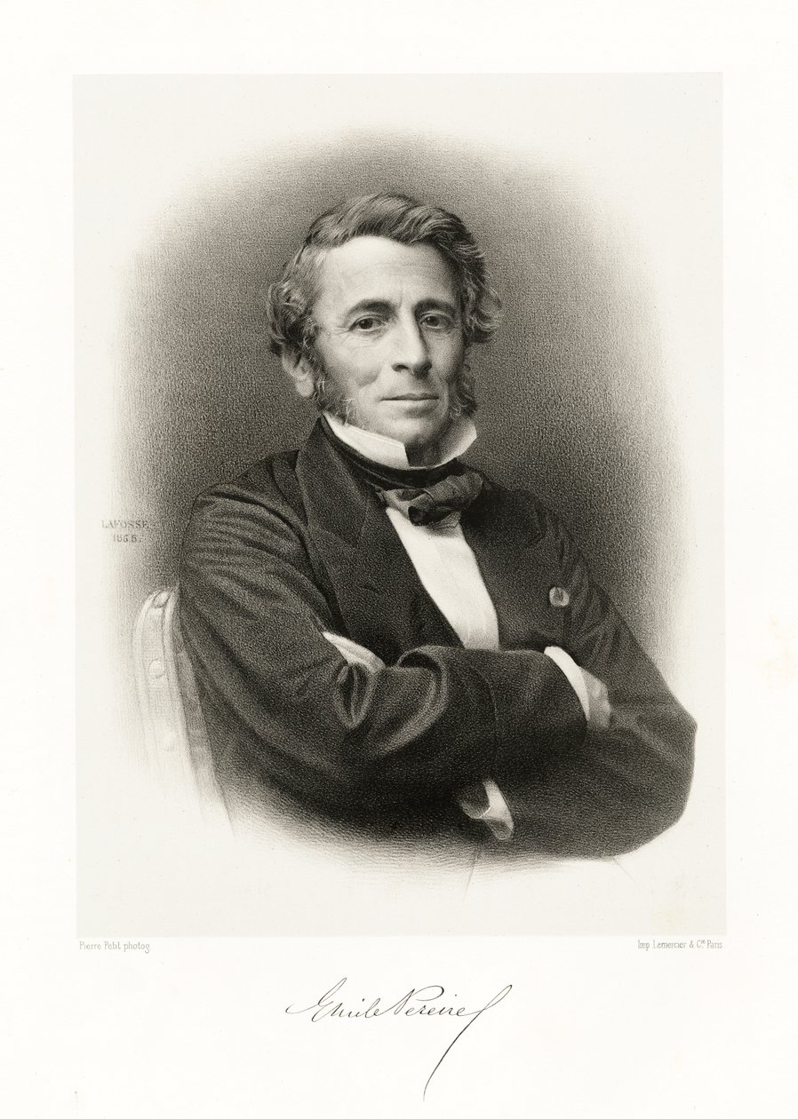 Émile Péreire, 1865-66 autorstwa Jean Baptiste Adolphe Lafosse