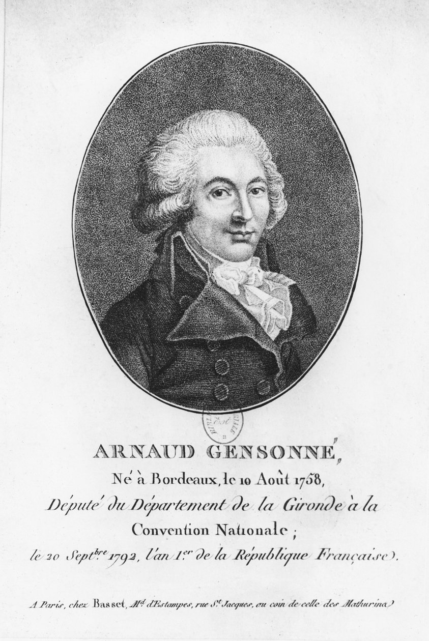 Arnaud Gensonne autorstwa Jean Baptiste Antoine Guibert