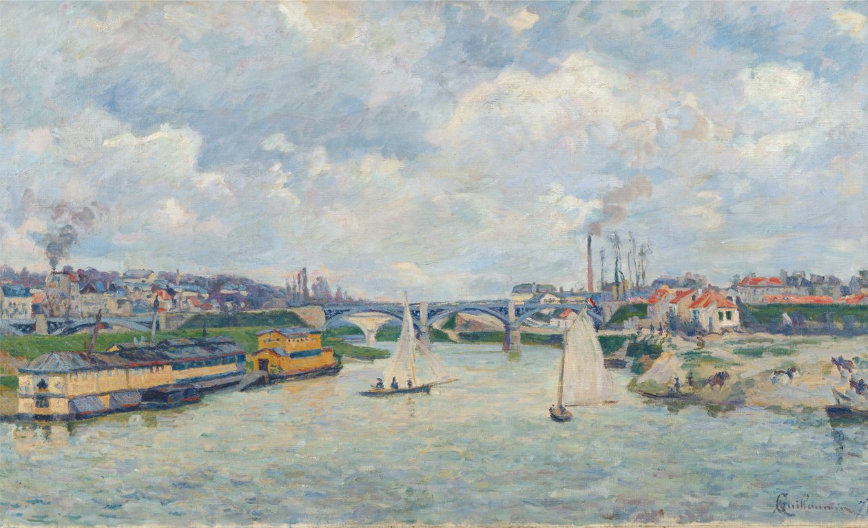 Port Charenton, 1878 r. autorstwa Jean Baptiste Armand Guillaumin