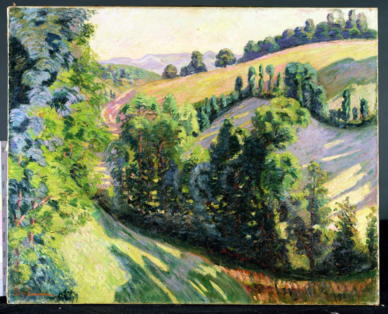 Krajobraz w Pontgibaud, c.1895 autorstwa Jean Baptiste Armand Guillaumin