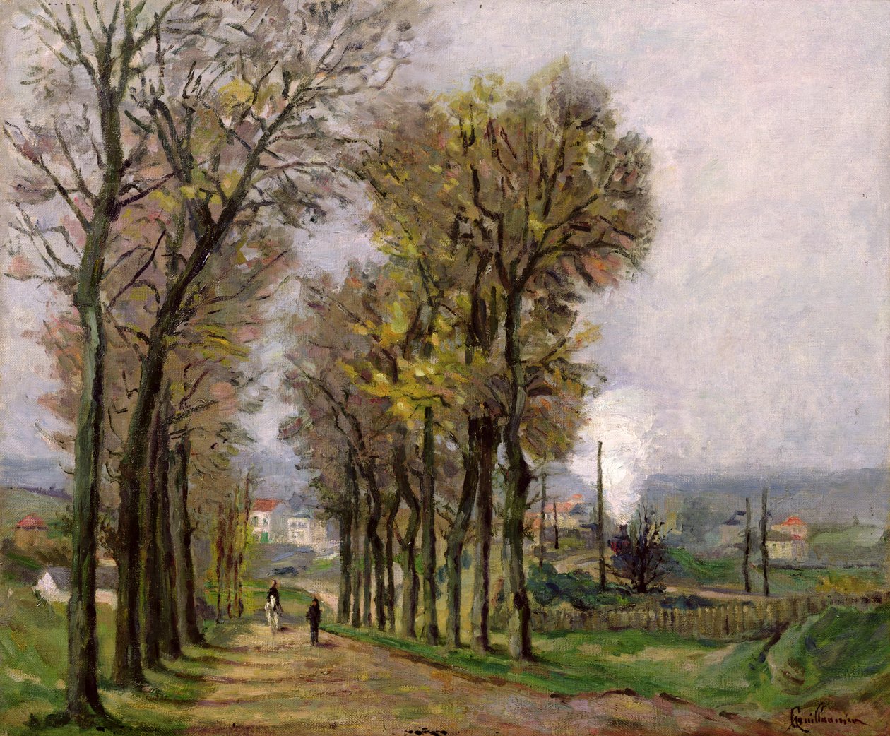 Krajobraz w Ile de France, c.1878 autorstwa Jean Baptiste Armand Guillaumin