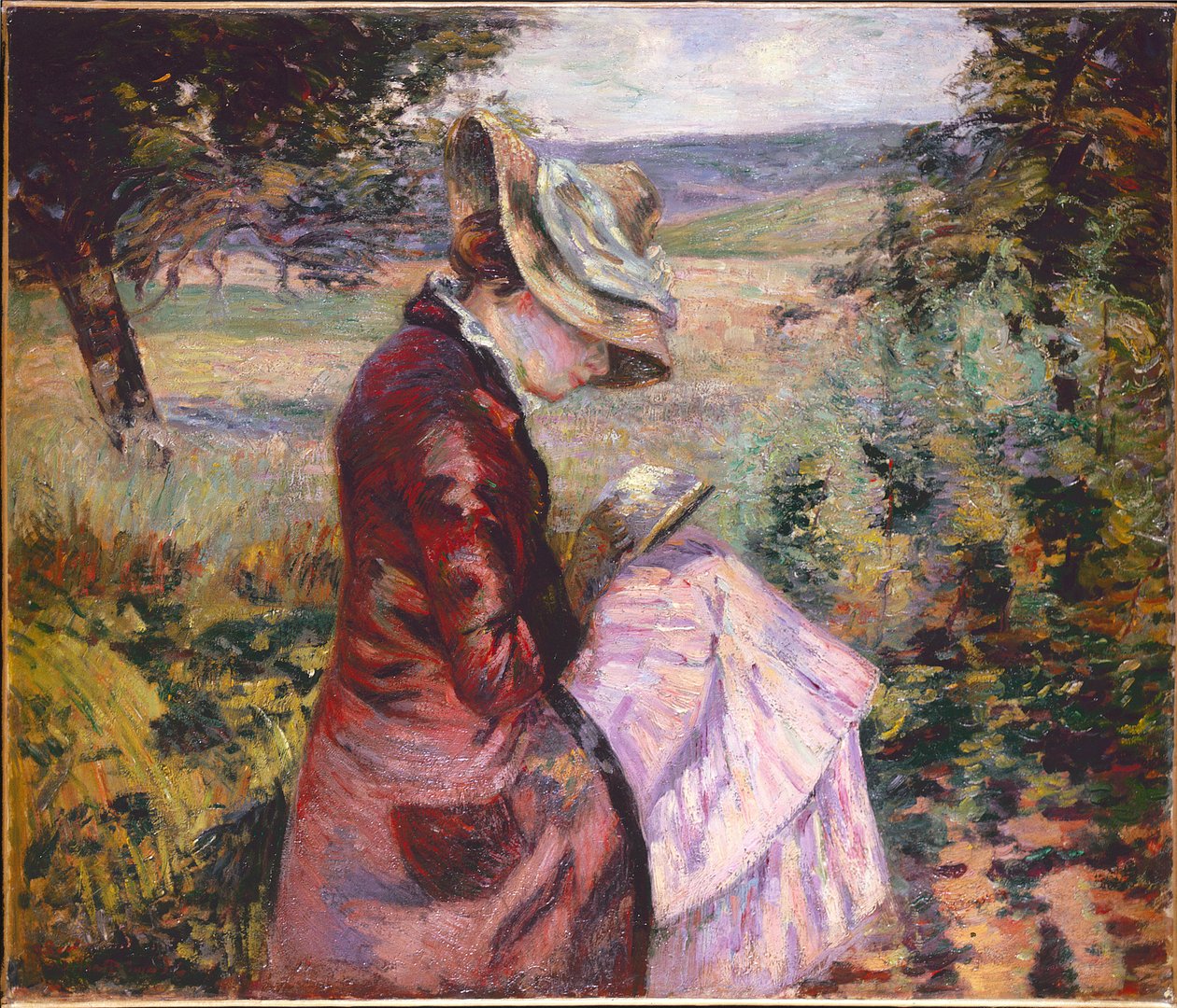 Czytanie Madame Guillaumin, ok. 1887 r. autorstwa Jean Baptiste Armand Guillaumin