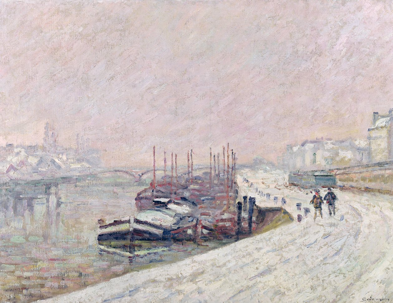 Śnieg w Rouen autorstwa Jean Baptiste Armand Guillaumin