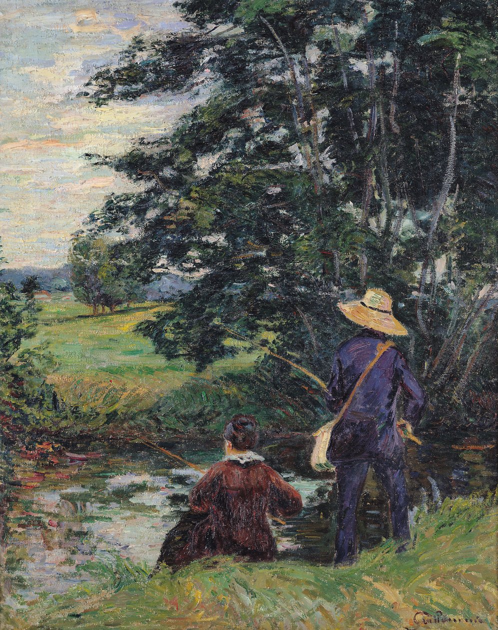 Wędkarze, ok.1885 autorstwa Jean Baptiste Armand Guillaumin