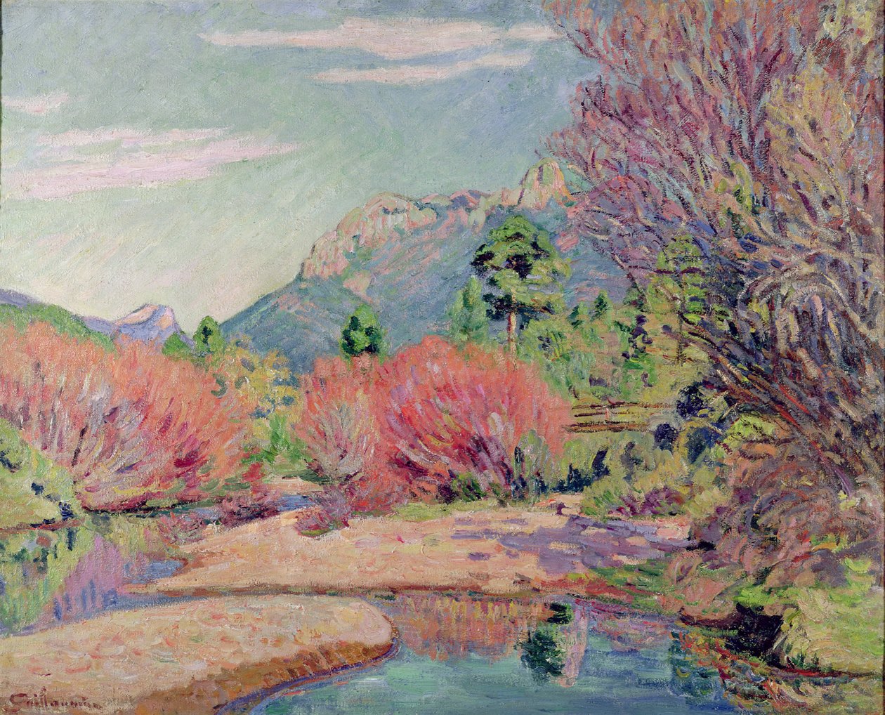 Brzegi Sedelle w Crozant autorstwa Jean Baptiste Armand Guillaumin