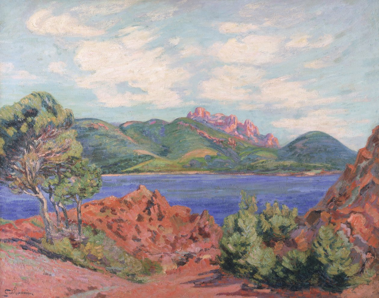 Zatoka Agay, ok.1905 autorstwa Jean Baptiste Armand Guillaumin