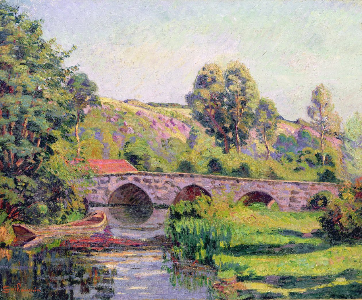 Most w Boigneville, ok. 1894 r. autorstwa Jean Baptiste Armand Guillaumin