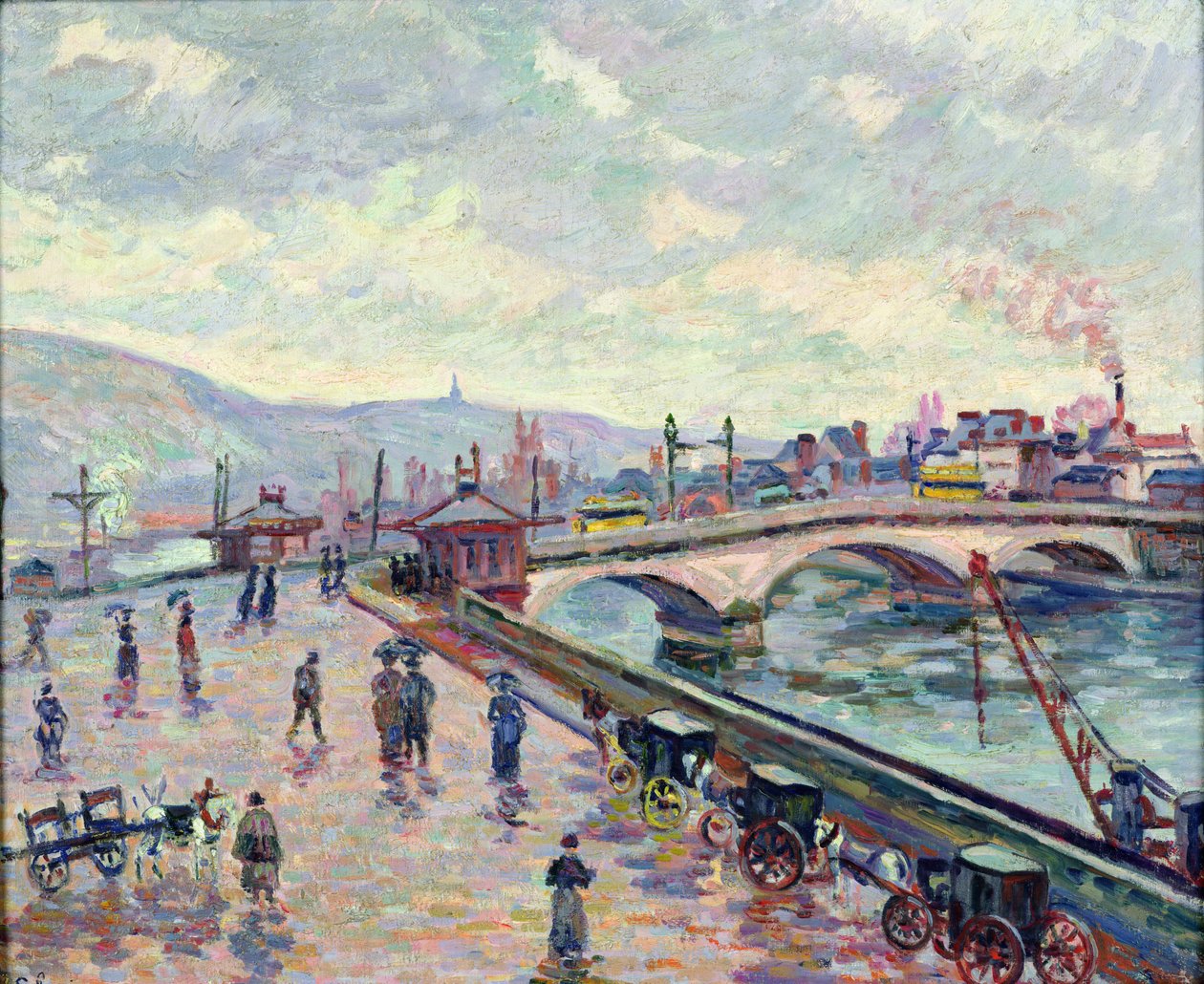 Sekwana w Rouen autorstwa Jean Baptiste Armand Guillaumin