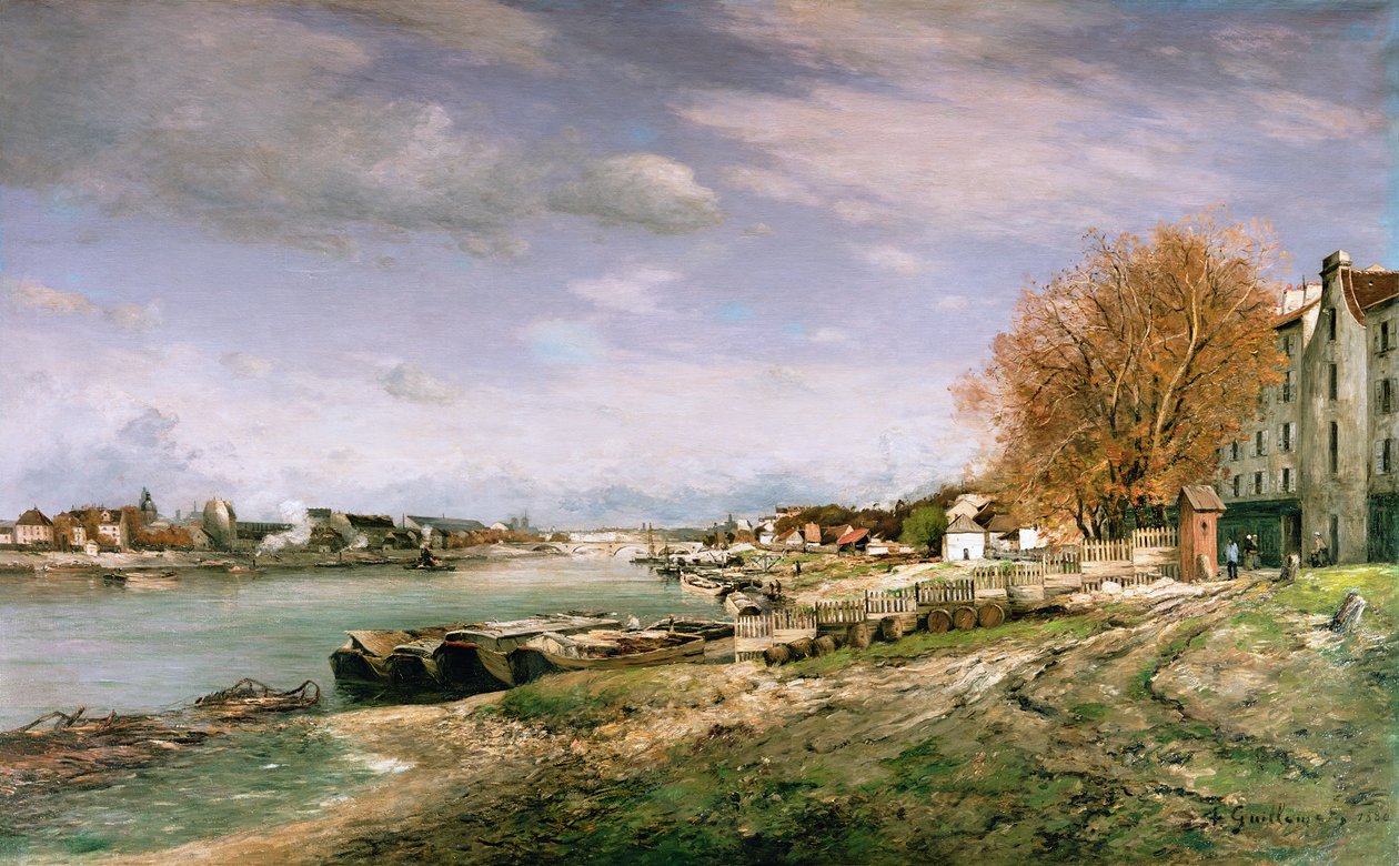 Stare nabrzeże w Bercy, Paryż, 1880 autorstwa Jean Baptiste Armand Guillaumin