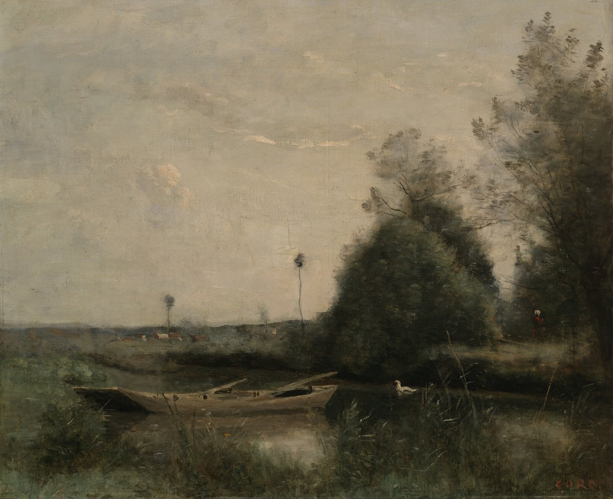 Staw w Mortain, ok. 1860-70 autorstwa Jean Baptiste Camille Corot