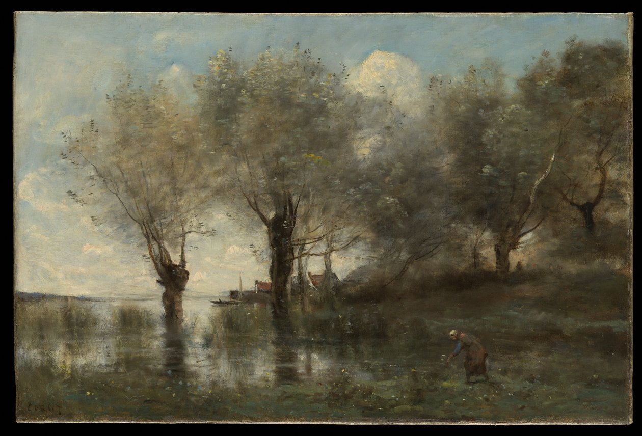 Staw w Pikardii autorstwa Jean Baptiste Camille Corot