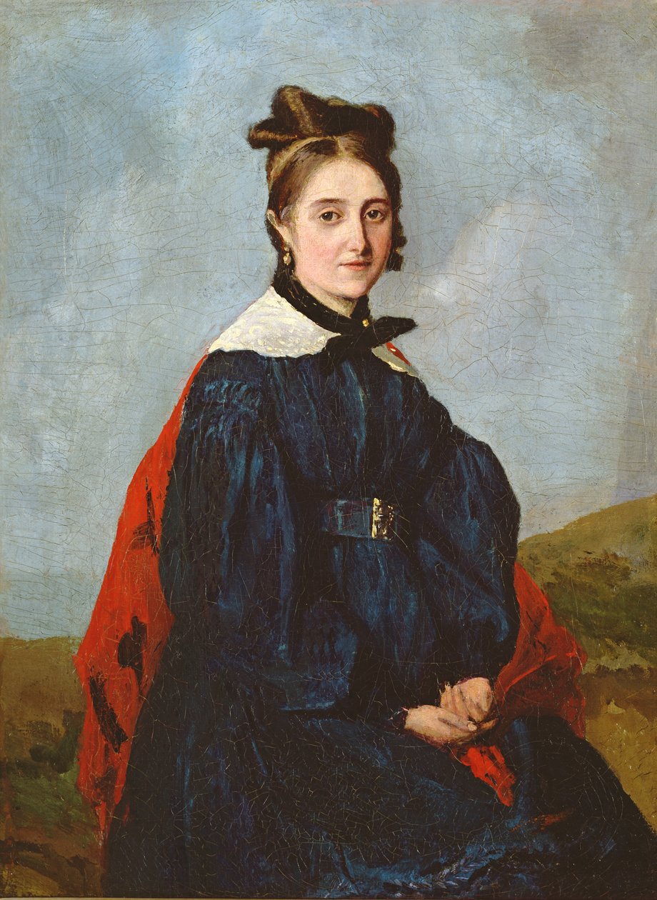 Alexina Ledoux, ok.1840 autorstwa Jean Baptiste Camille Corot