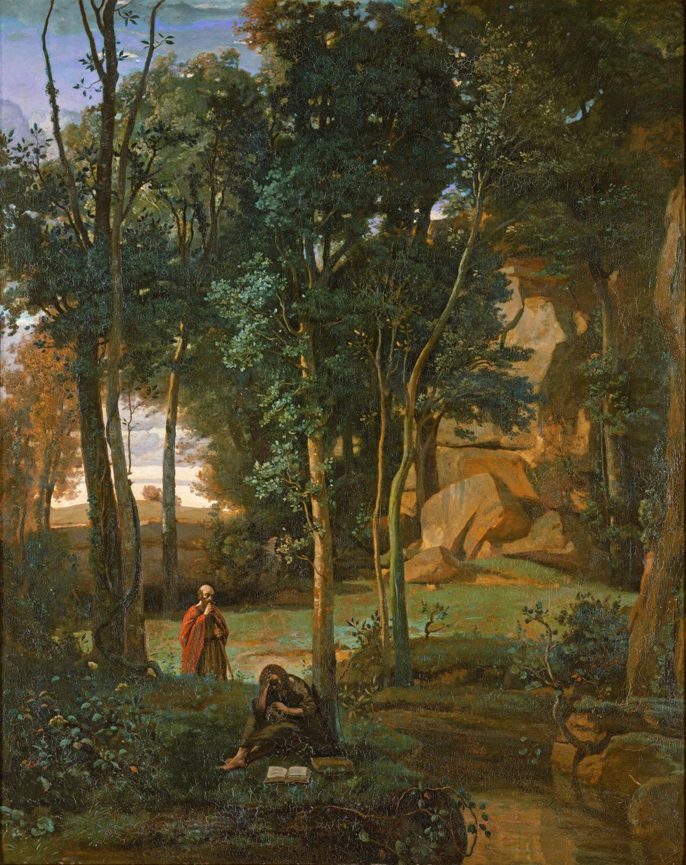 Demokryt i Abderyci, 1841 autorstwa Jean Baptiste Camille Corot