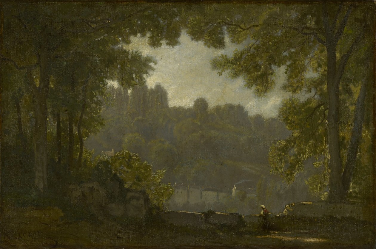 Krajobraz leśny autorstwa Jean Baptiste Camille Corot