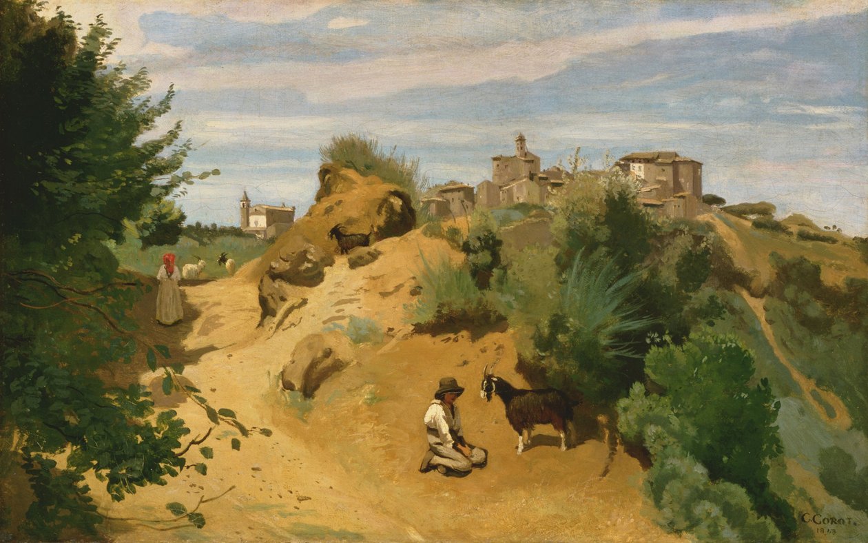 Genzano autorstwa Jean Baptiste Camille Corot
