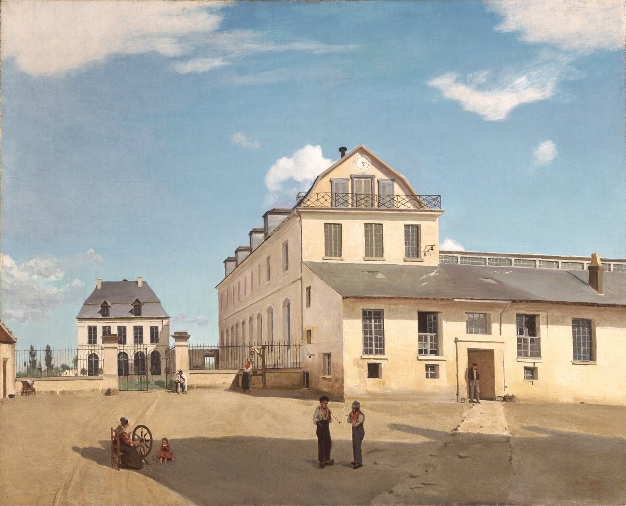 Dom i Fabryka Monsieur Henry autorstwa Jean-Baptiste-Camille Corot
