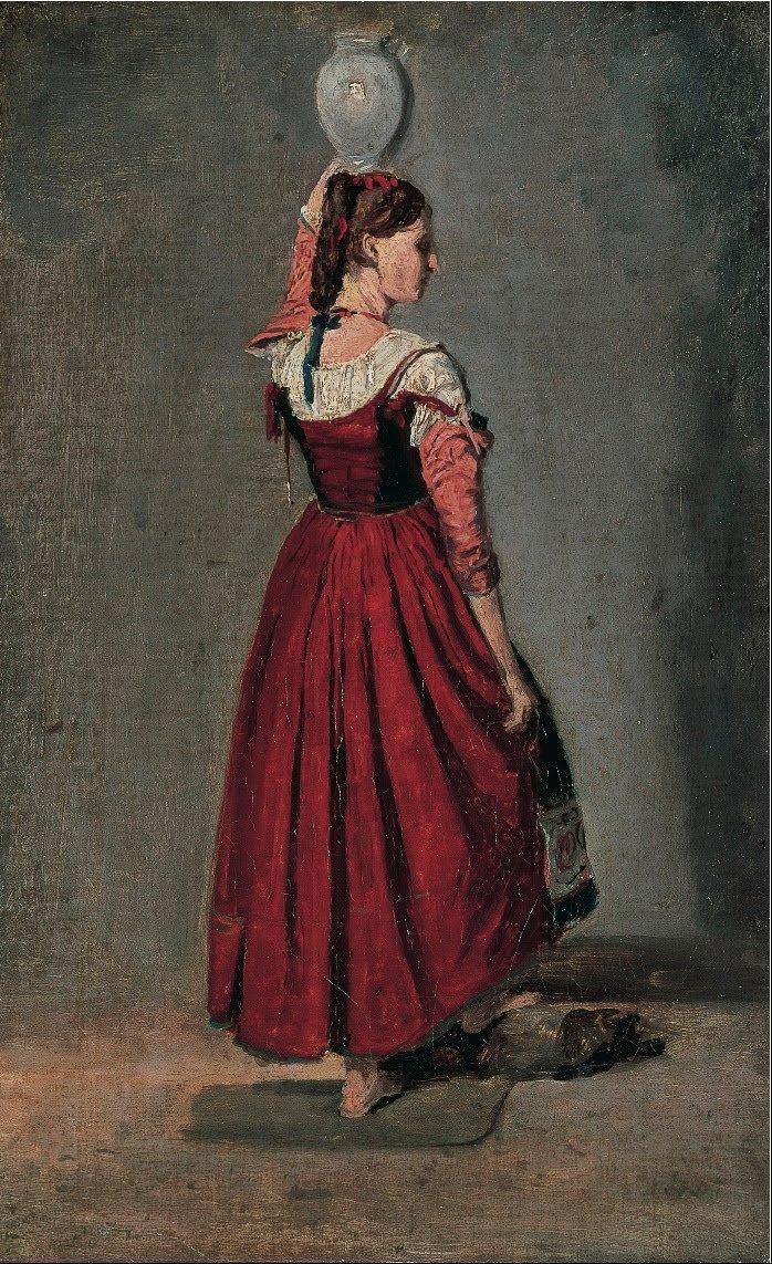 Włoszka kobieta autorstwa Jean Baptiste Camille Corot