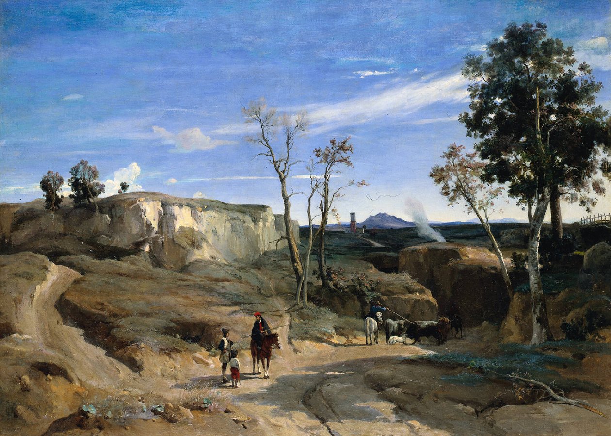 La Cervara, rzymska wieś autorstwa Jean Baptiste Camille Corot
