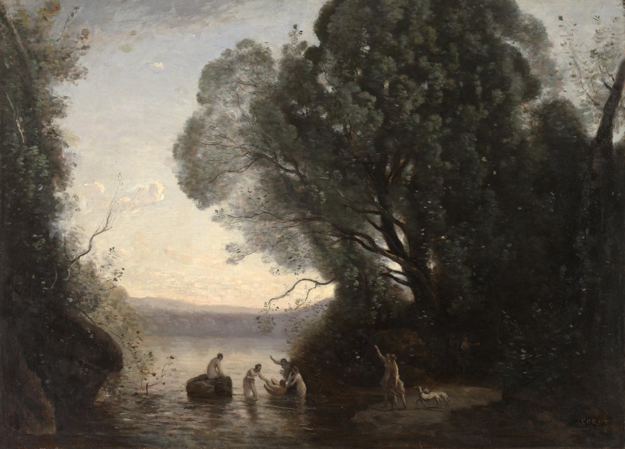 Kąpiel Diany autorstwa Jean Baptiste Camille Corot