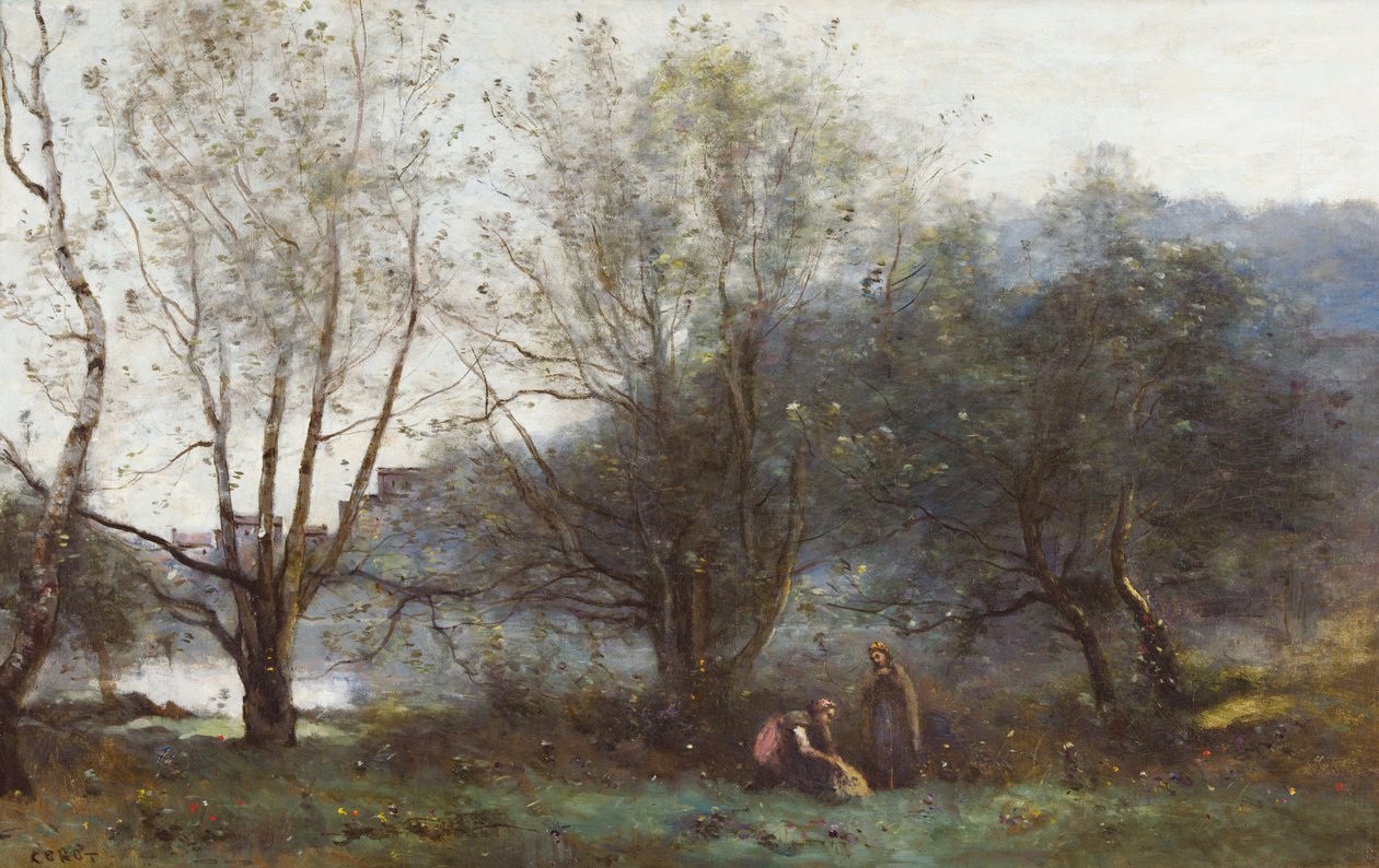 Stawy miejskie Avray autorstwa Jean Baptiste Camille Corot
