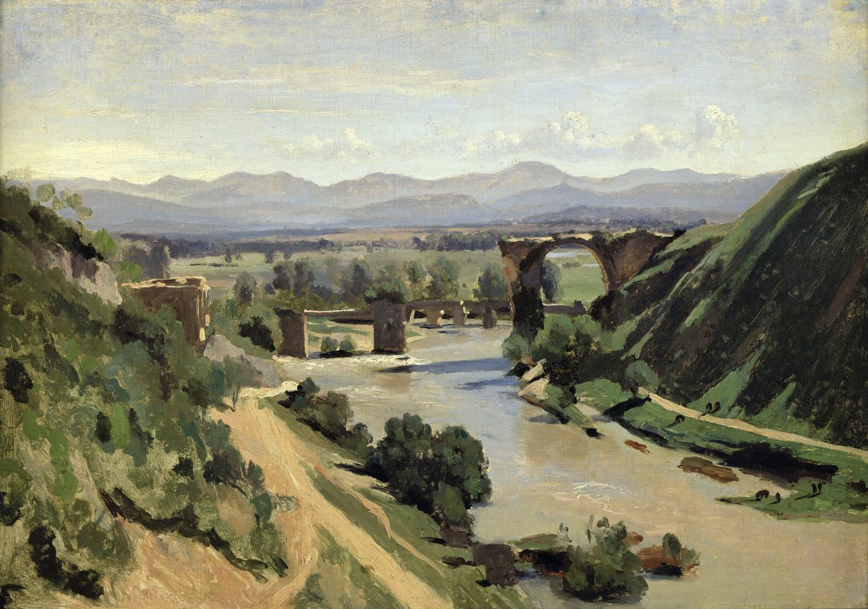 Narni, Most Augusta nad Nera autorstwa Jean Baptiste Camille Corot
