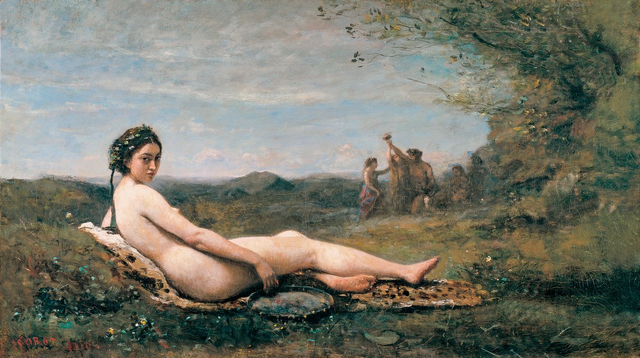Odpoczynek, 1860 autorstwa Jean Baptiste Camille Corot