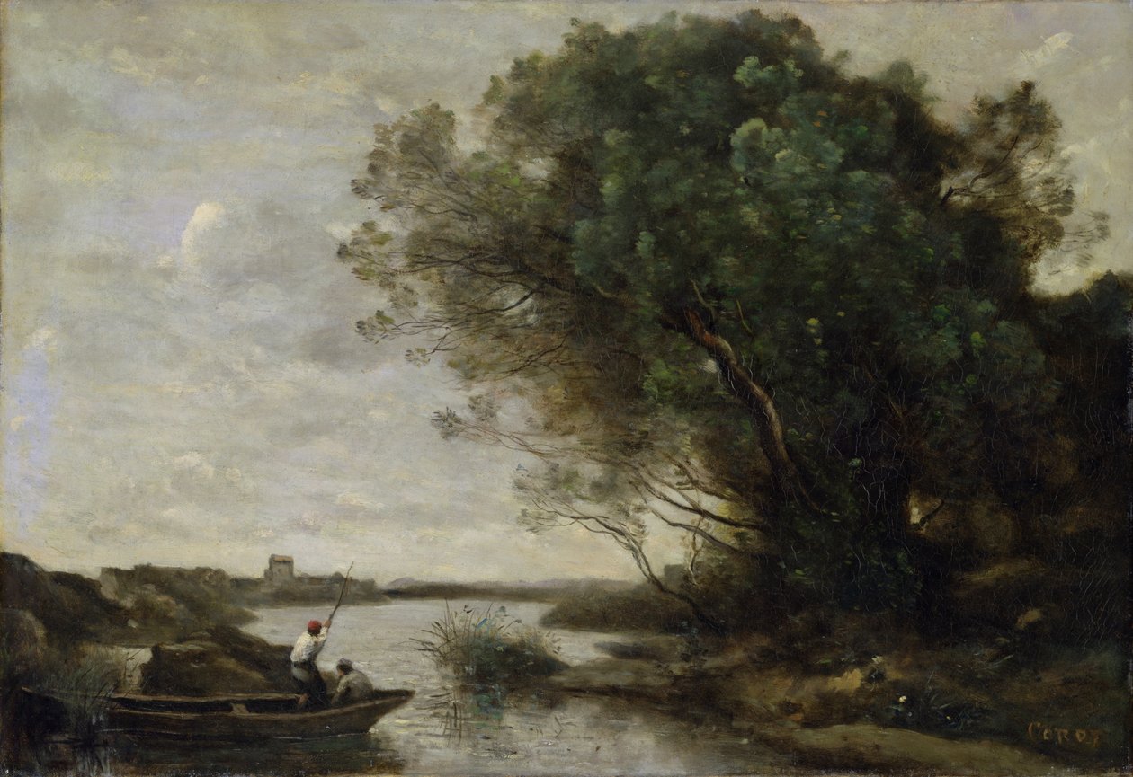 Krajobraz rzeki autorstwa Jean Baptiste Camille Corot