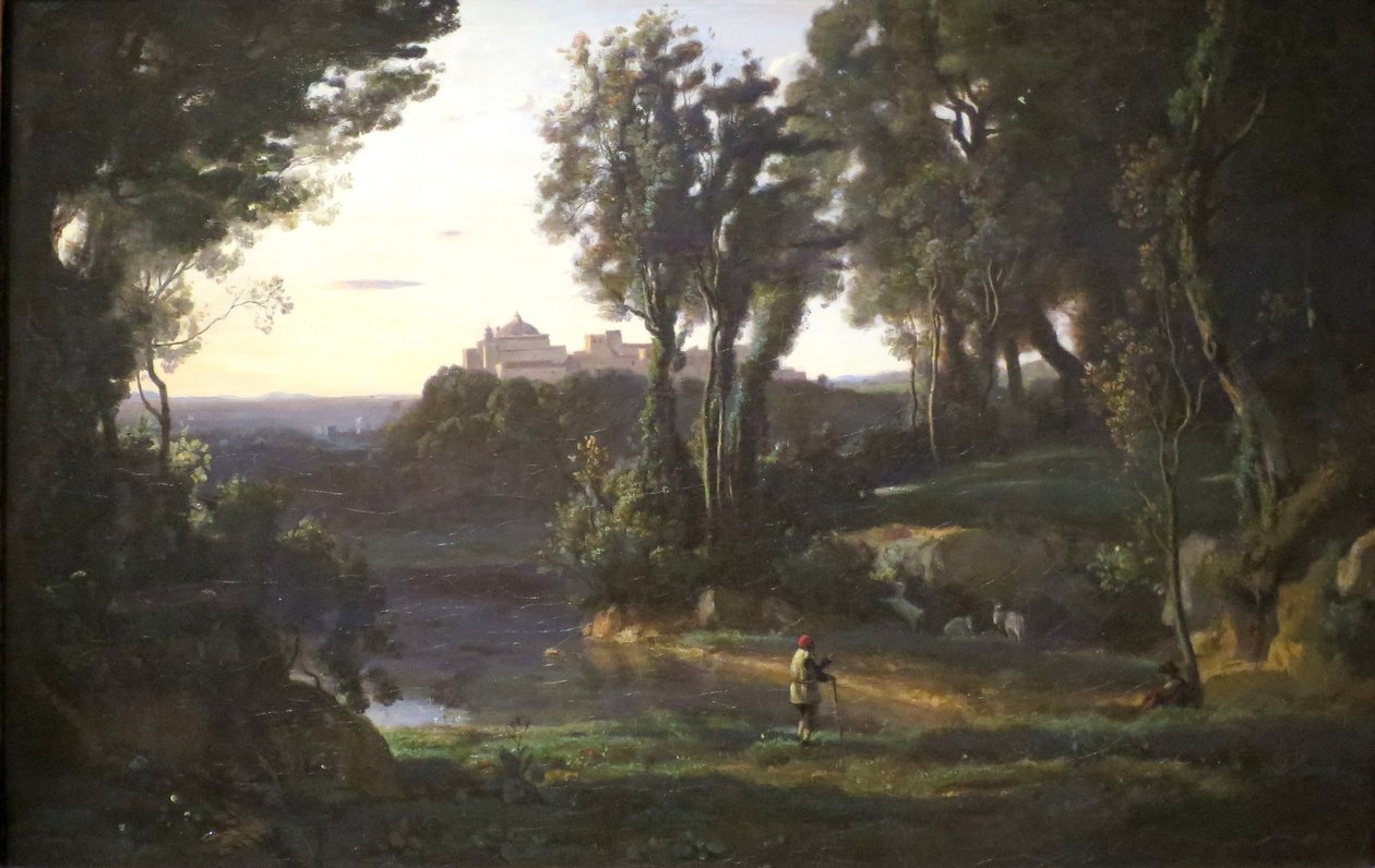 Witryna we Włoszech autorstwa Jean Baptiste Camille Corot