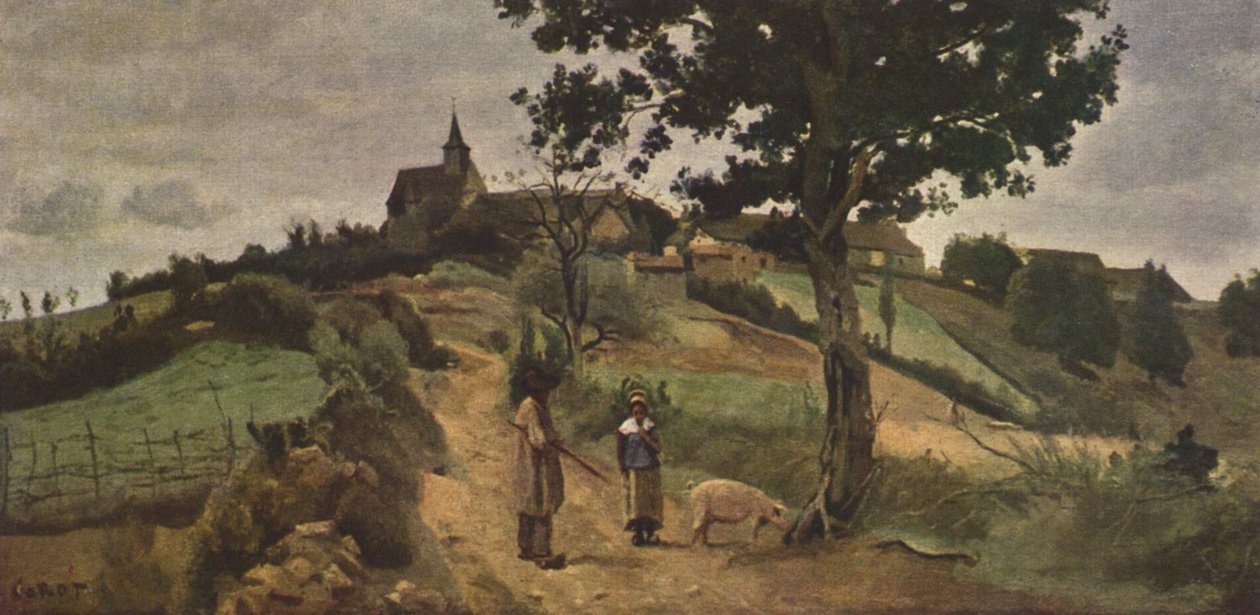 St-André-en-Morvan autorstwa Jean Baptiste Camille Corot