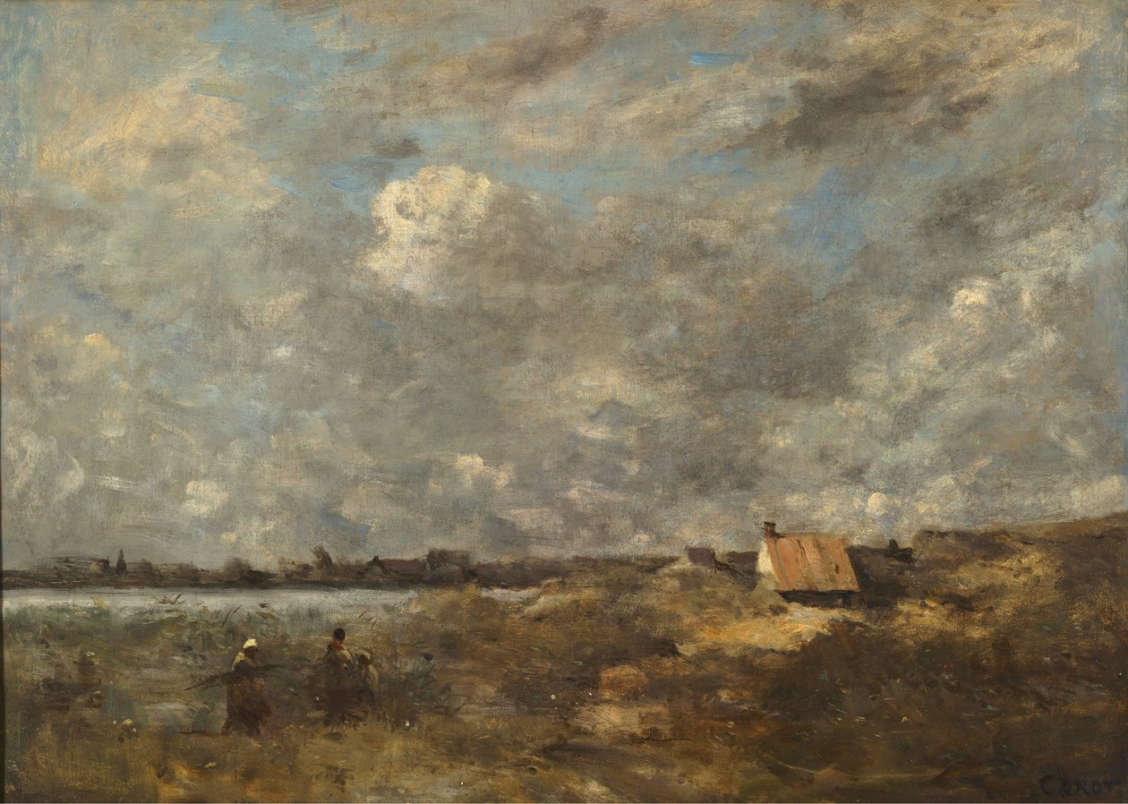 Burzowa pogoda. Pas-de-Calais autorstwa Jean Baptiste Camille Corot