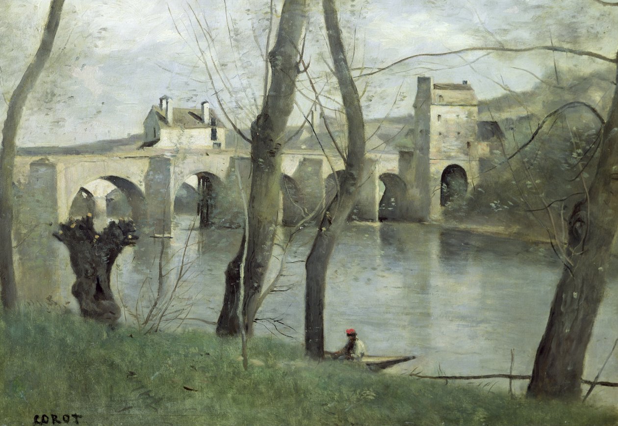 Most w Mantes autorstwa Jean Baptiste Camille Corot