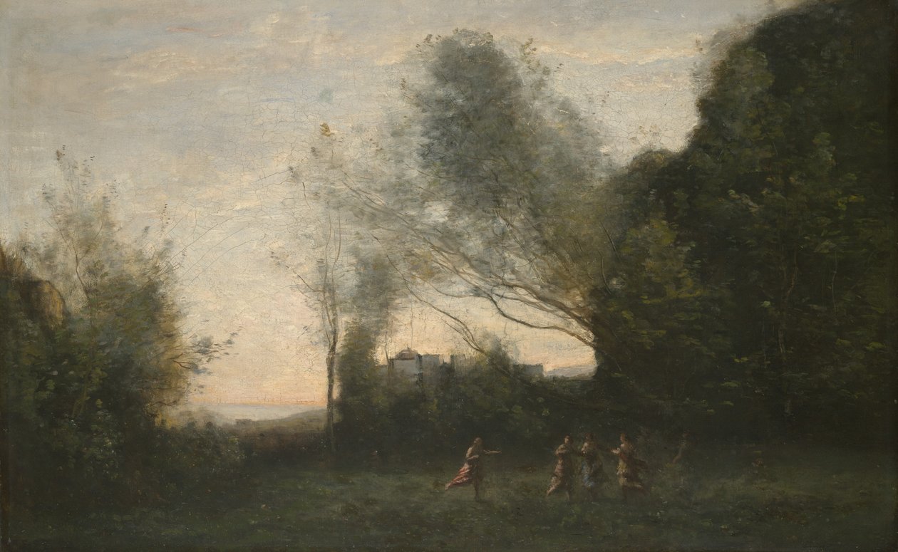 Taniec Nimf, 1865-70 autorstwa Jean Baptiste Camille Corot