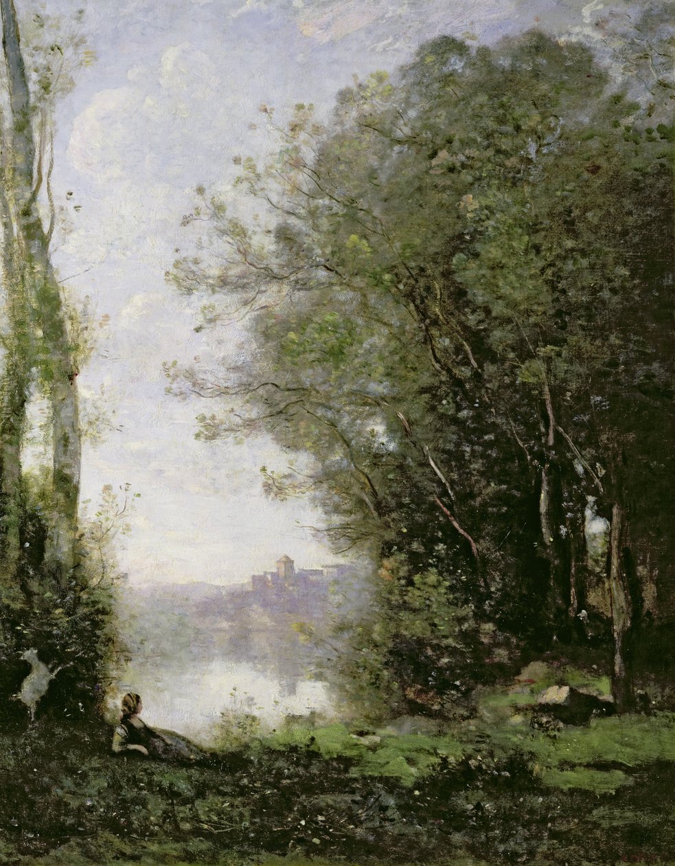 Pasterz nad wodą autorstwa Jean Baptiste Camille Corot
