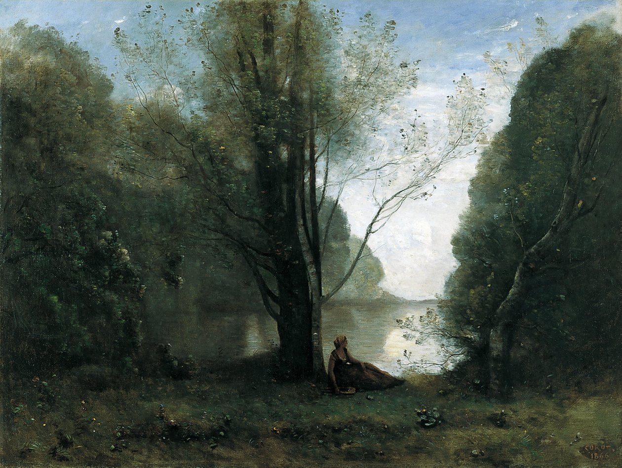 Samotność. Wspomnienie Vigena, Limousin autorstwa Jean Baptiste Camille Corot