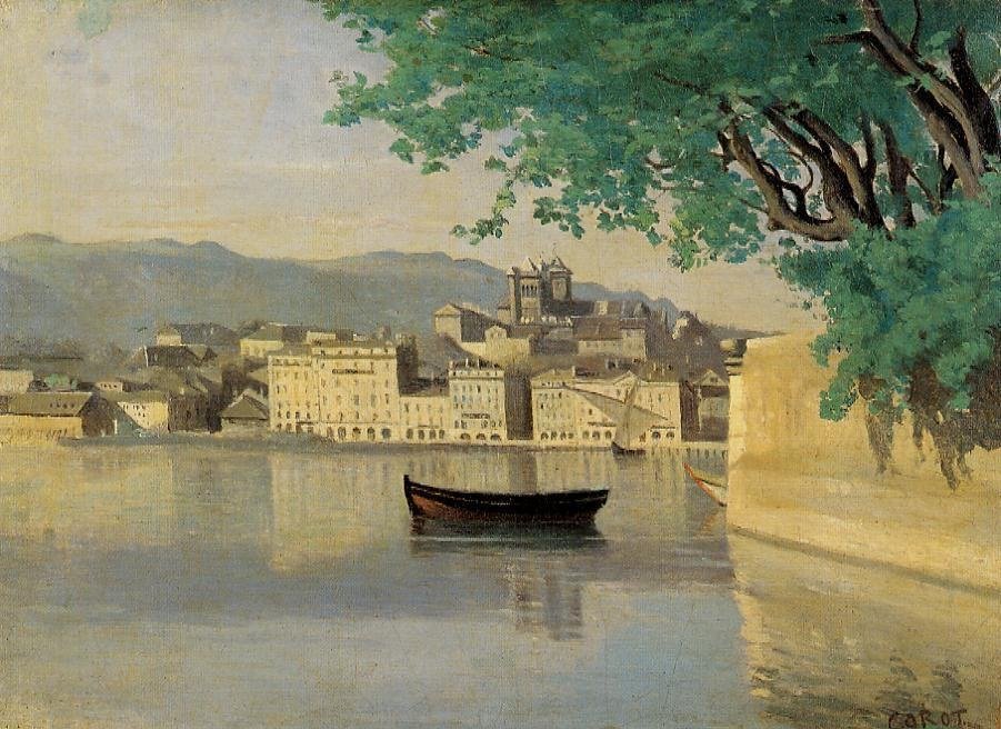 Widok części miasta autorstwa Jean Baptiste Camille Corot